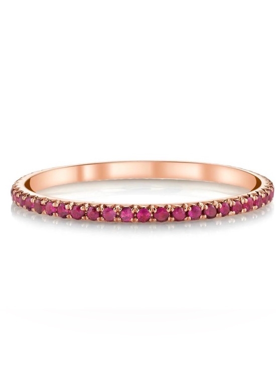 Anita Ko Jewelry - Anita Ko ROSE GOLD RUBY ETERNITY BAND